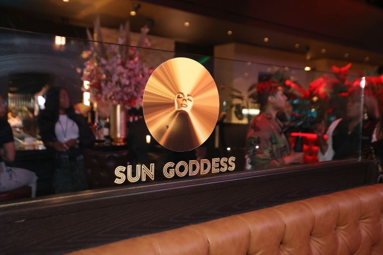 Mary J. Blige's Sun Goddess wine on display