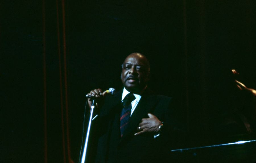 Count Basie en concert en 1975