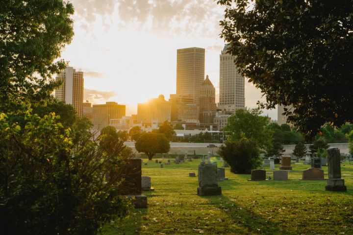 The scenic views of Oaklawn Cemetery in Greenwood
