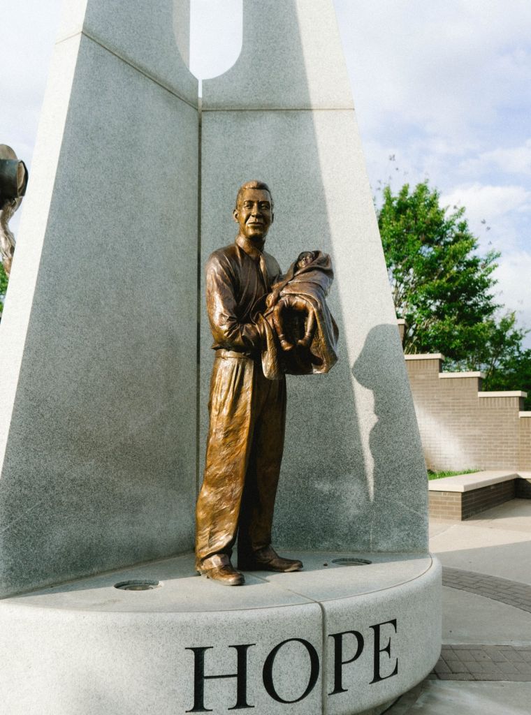 The Hope Statue at John Hope Franklin Reconciliation Park