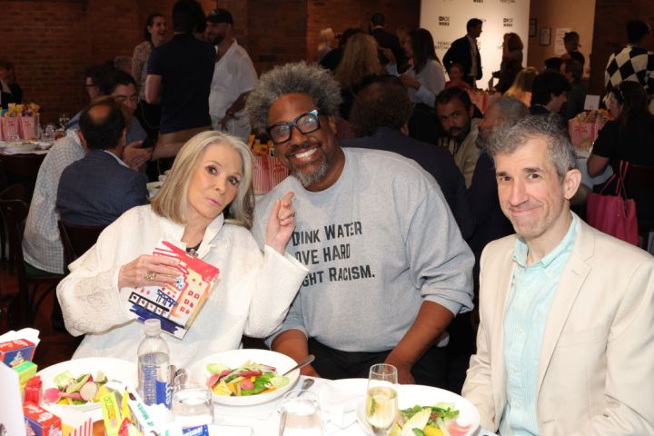 DAY 1: Sheila Nevins, W. Kamau Bell and Archie Gips at the 2024 Tribeca Festival Jury Welcome Lunch
