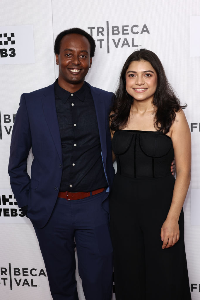 DAY 2: Dagmawi Abebe and a guest at the 'McVeigh' premiere