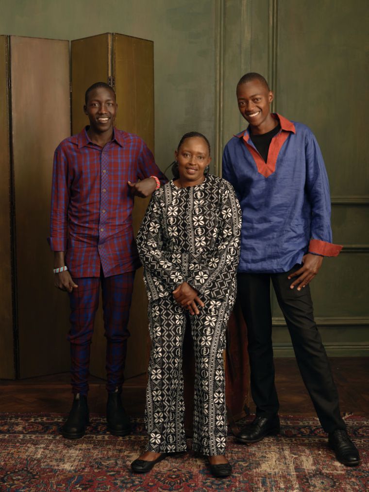 DAY 3: Huron Lengus, Lucy Ali and Simon Ali of 'Searching for Amani' pose for a portrait