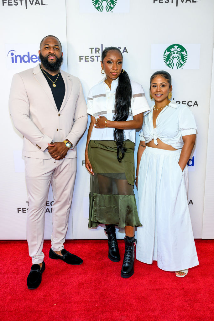 DAY 4: Emmanuel Jean, Starr Nathan and Kai Bailer at the "Shorts: Unbought & Unbossed" screening of 'Earthshine'