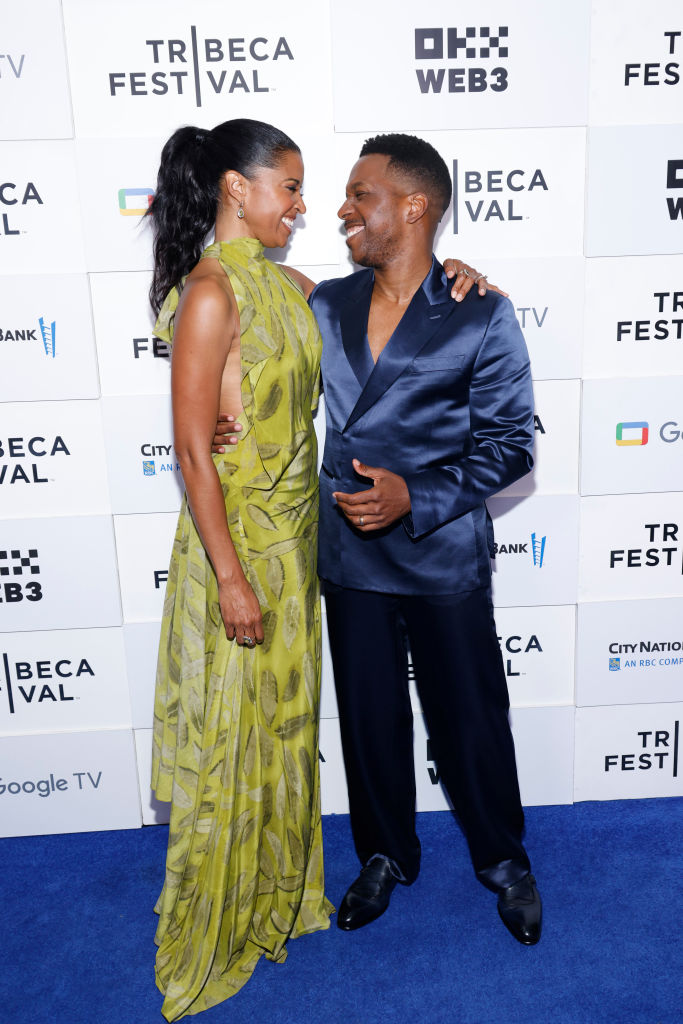 DAY 10: Renée Elise Goldsberry and Leslie Odom Jr. at the 'Satisfied' premiere