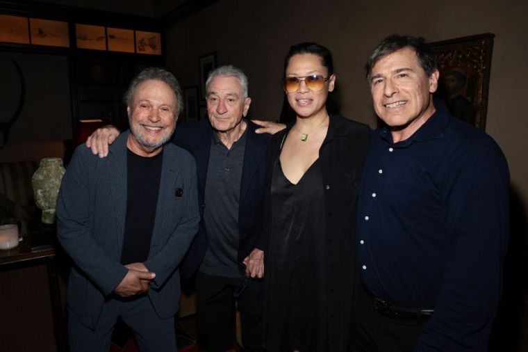 Billy Crystal, Robert De Niro, girlfriend Tiffany Chen and David O. Russell