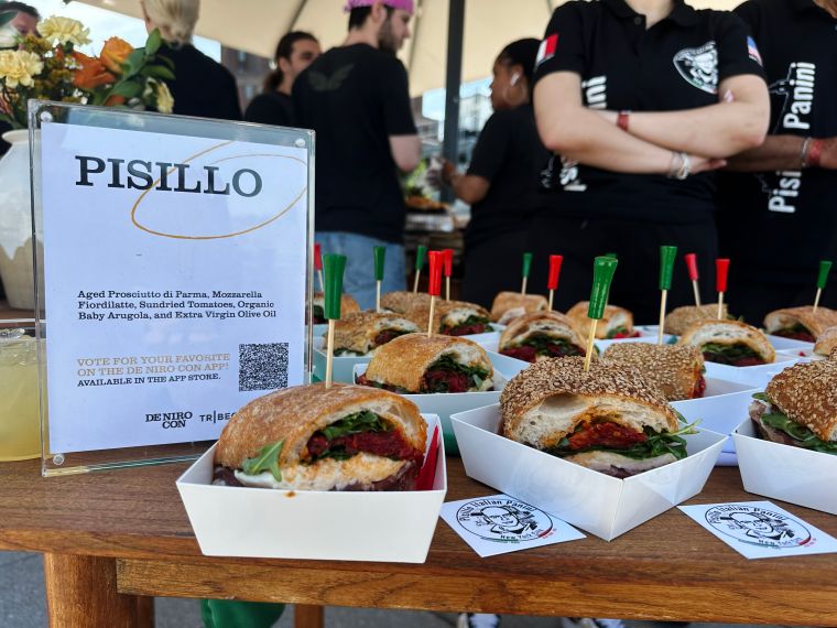 Pisillo Italian Panini is crowned "Best De Niro Hero" winner in The De Niro Hero Sandwich Competition
