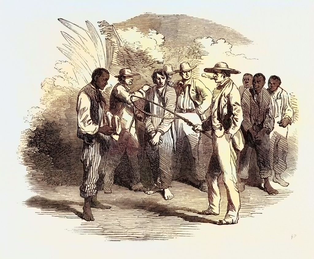Scene from the New Drama of 'Uncle Tom's Cabin,' at the Olympic Theatre