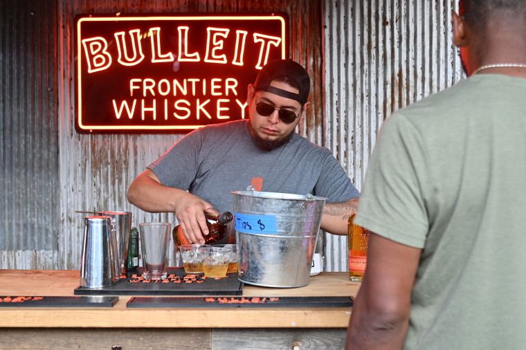Bulleit Bourbon shots for all!
