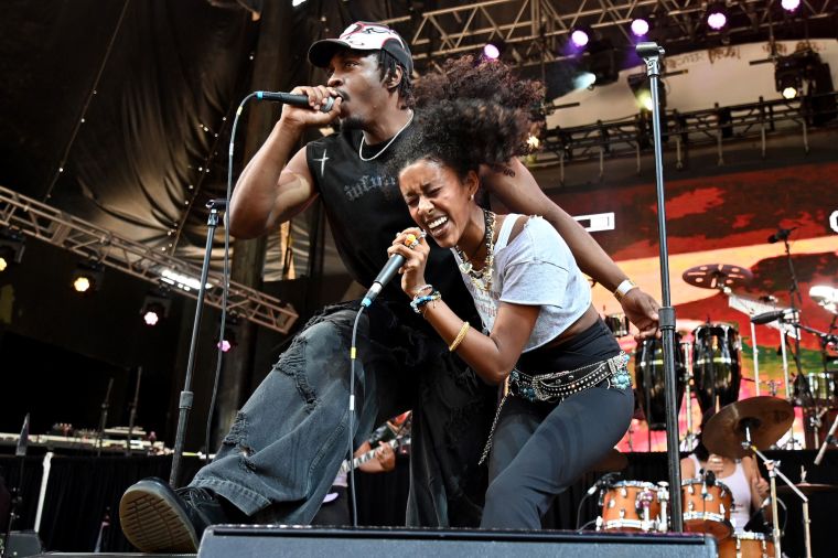 Aster The GEMini and Rayan of Trust Nobody rock out on the AFROPUNK stage