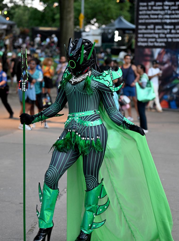One of the most eccentric attendees at AFROPUNK BLKTOPIA