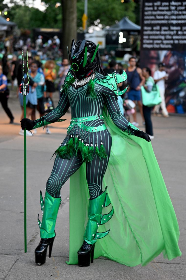 One of the most eccentric attendees at AFROPUNK BLKTOPIA