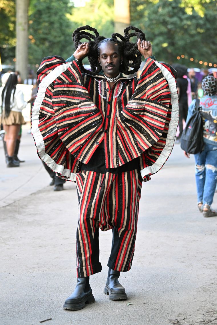 AFROPUNK attendee Tim Victor looking sensational