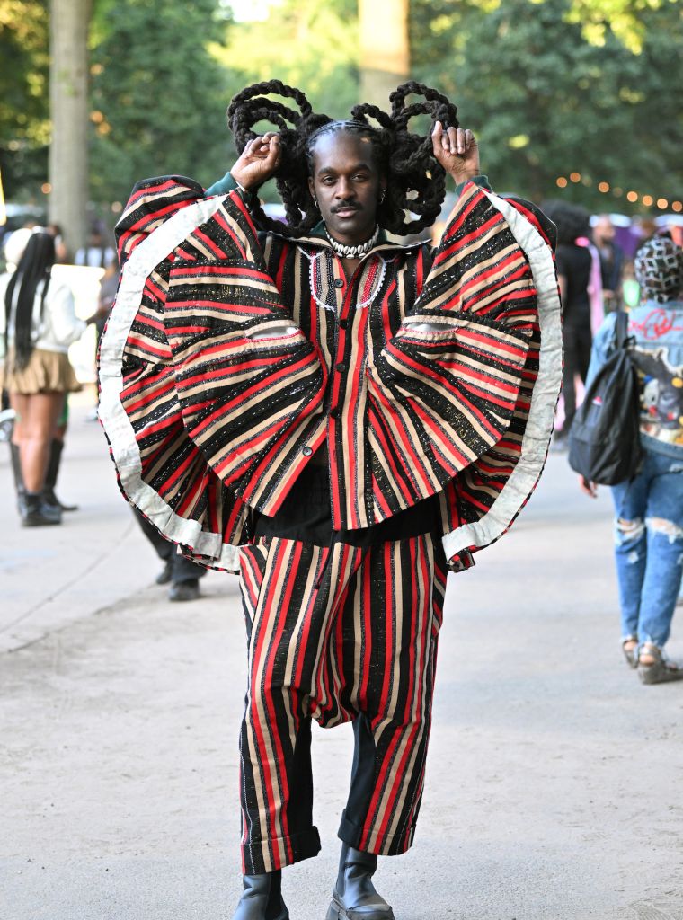 AFROPUNK attendee Tim Victor looking sensational