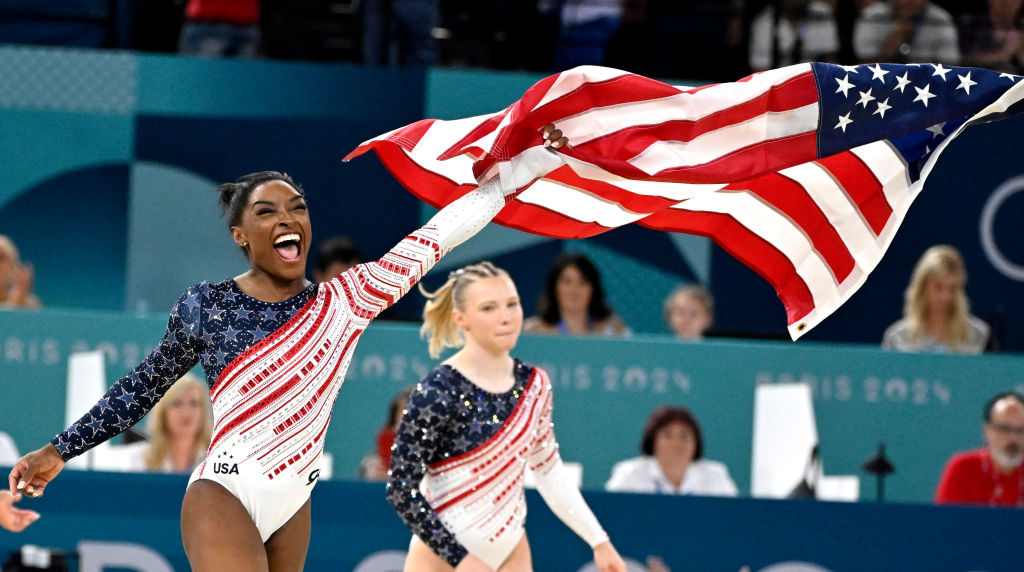 Gymnastics during the Paris 2024 Olympics.