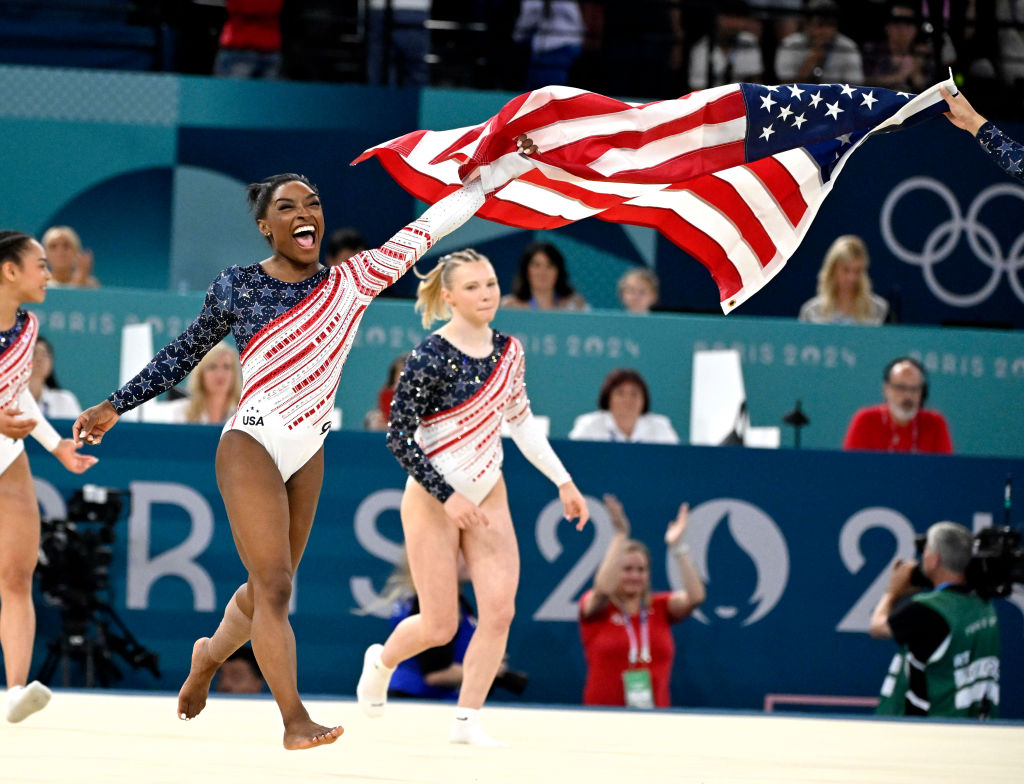 Gymnastics during the Paris 2024 Olympics.