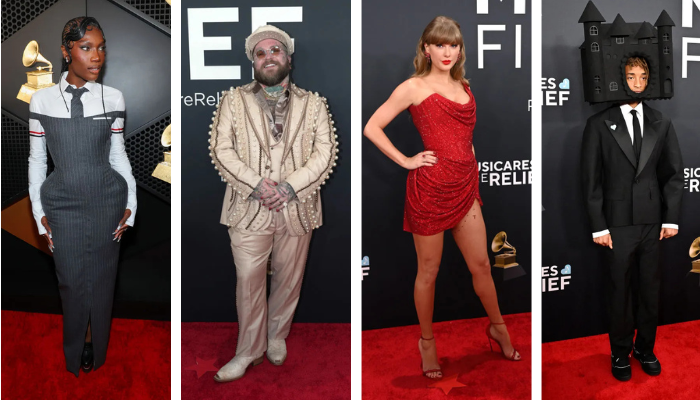 2025 GRAMMY Fashion Collage