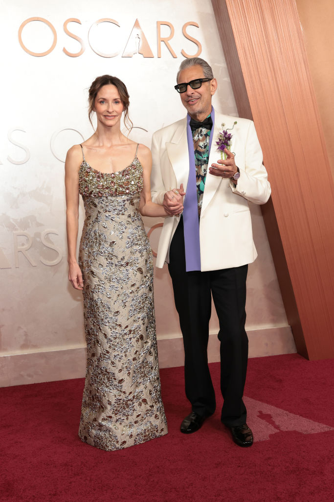 Emilie Livingston and Jeff Goldblum