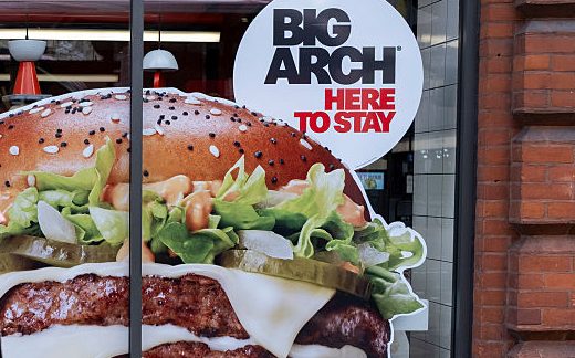 McDonalds Double Big Arch Advertising In London