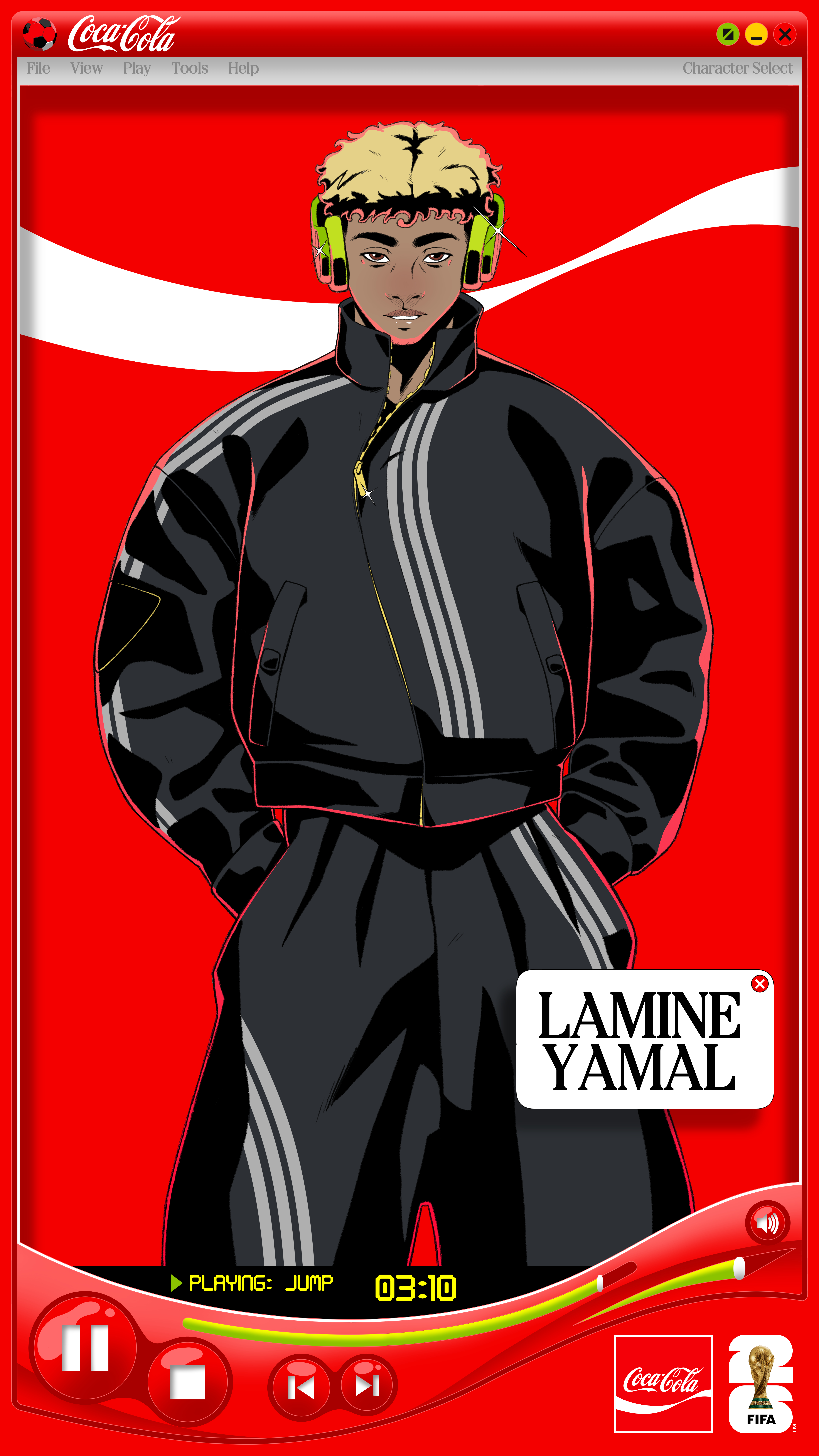 J Balvin x Coca-Cola 2026 FIFA World Cup Anthem Character Cards