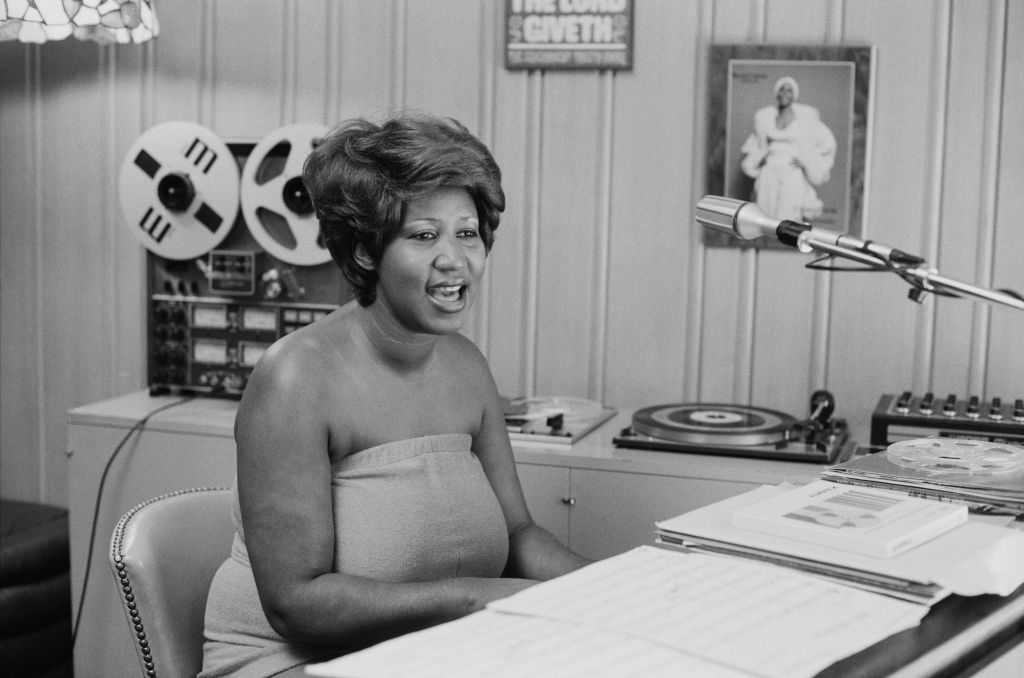 Aretha Franklin chez elle
