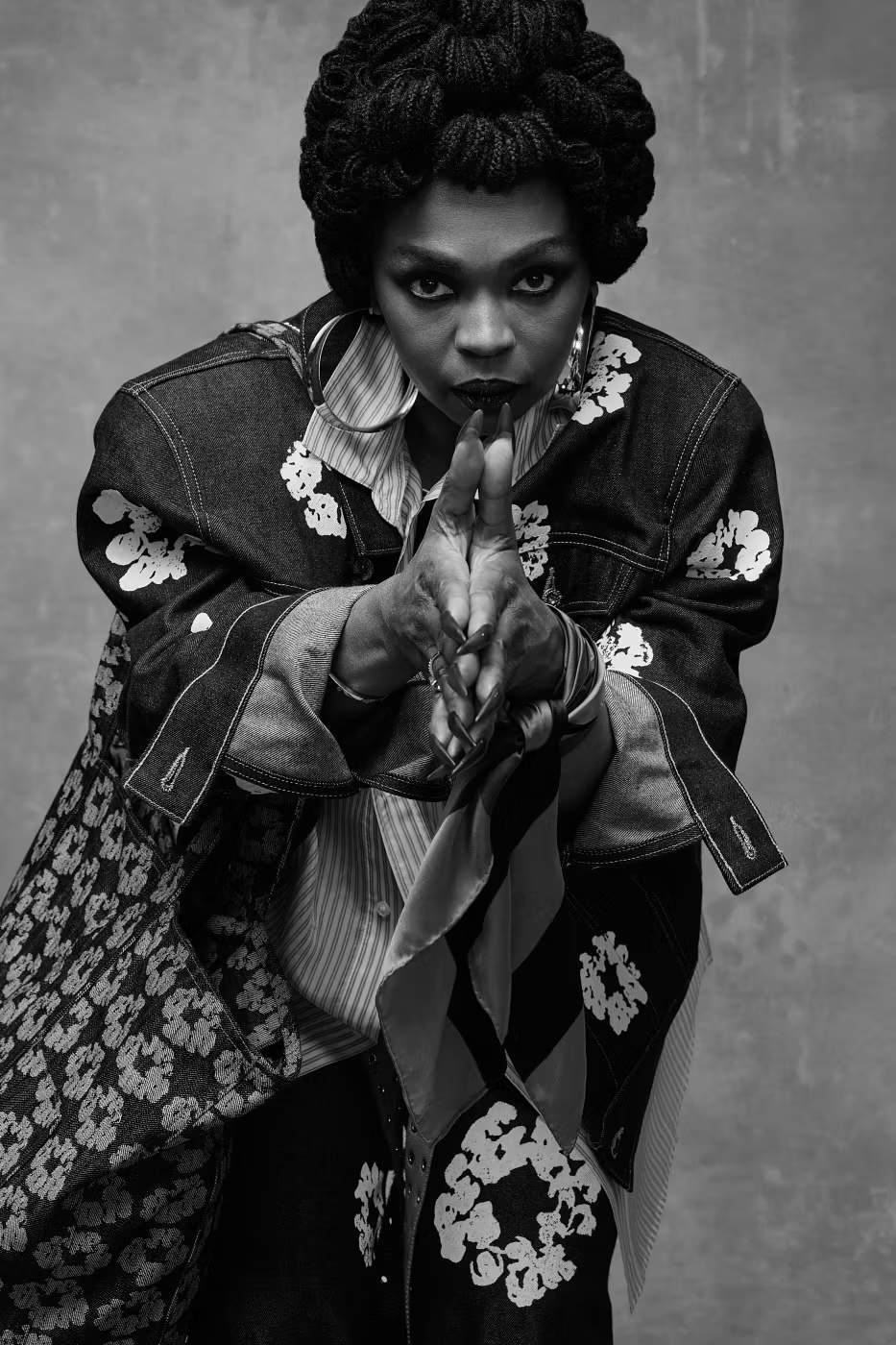 Ms. Lauryn Hill And Her Children Model DENIM TEARS DENIM SS26 Campaign