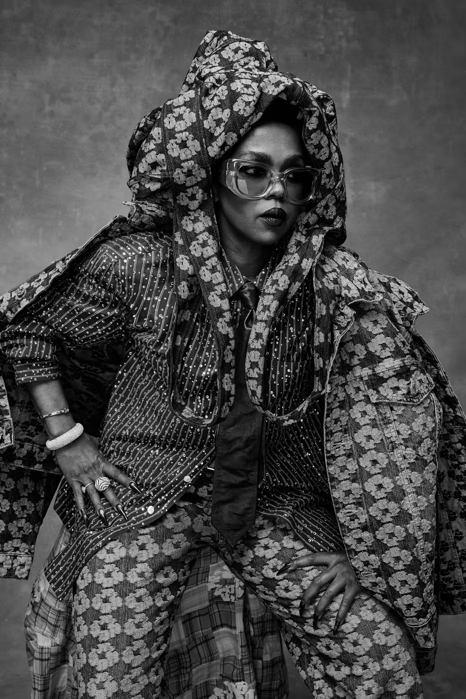 Ms. Lauryn Hill And Her Children Model DENIM TEARS DENIM SS26 Campaign